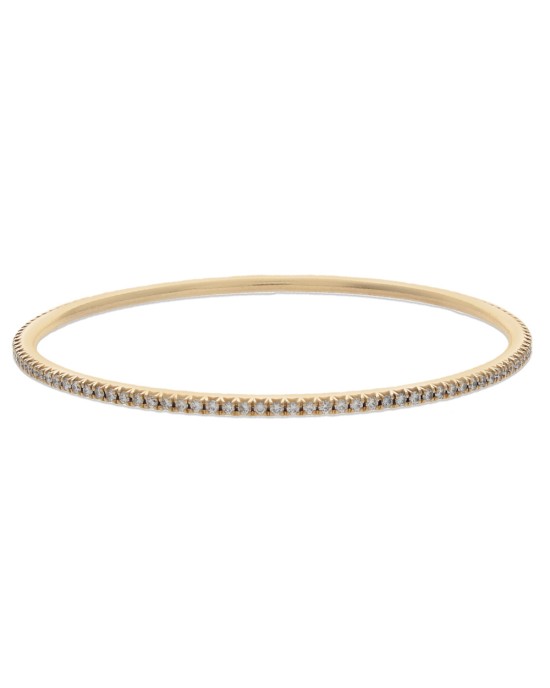 Tiffany & Co. Metro Collection Diamond Bangle Bracelet in Yellow Gold